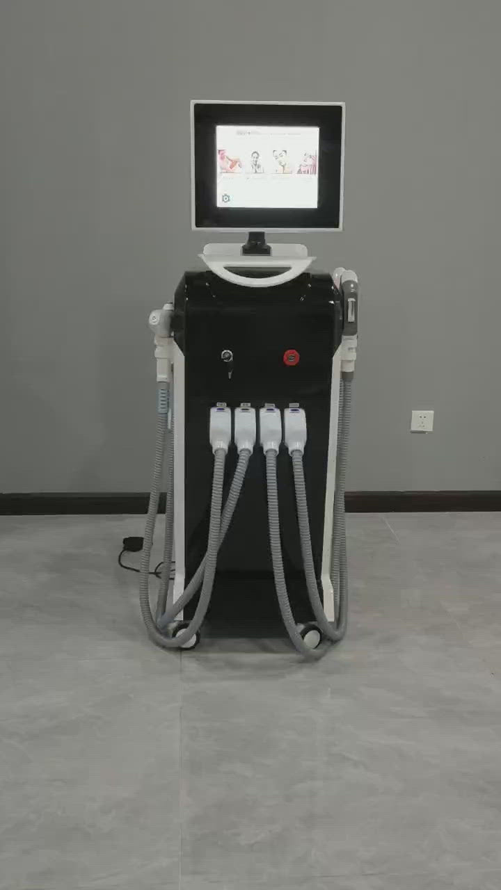 Load and play video in Gallery viewer, E-light SHR Radio Frequency YAG Laser 360 Skin Care System Hair Removal Freckle Tattoo Wrinkle Reduction Beauty Machine
