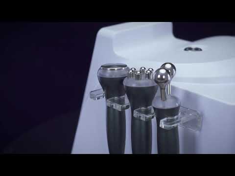 Load and play video in Gallery viewer, 5in1 Skin Lifting Facial Care Microcurrent Ultrasonic Hot&Cold Hammer Machine