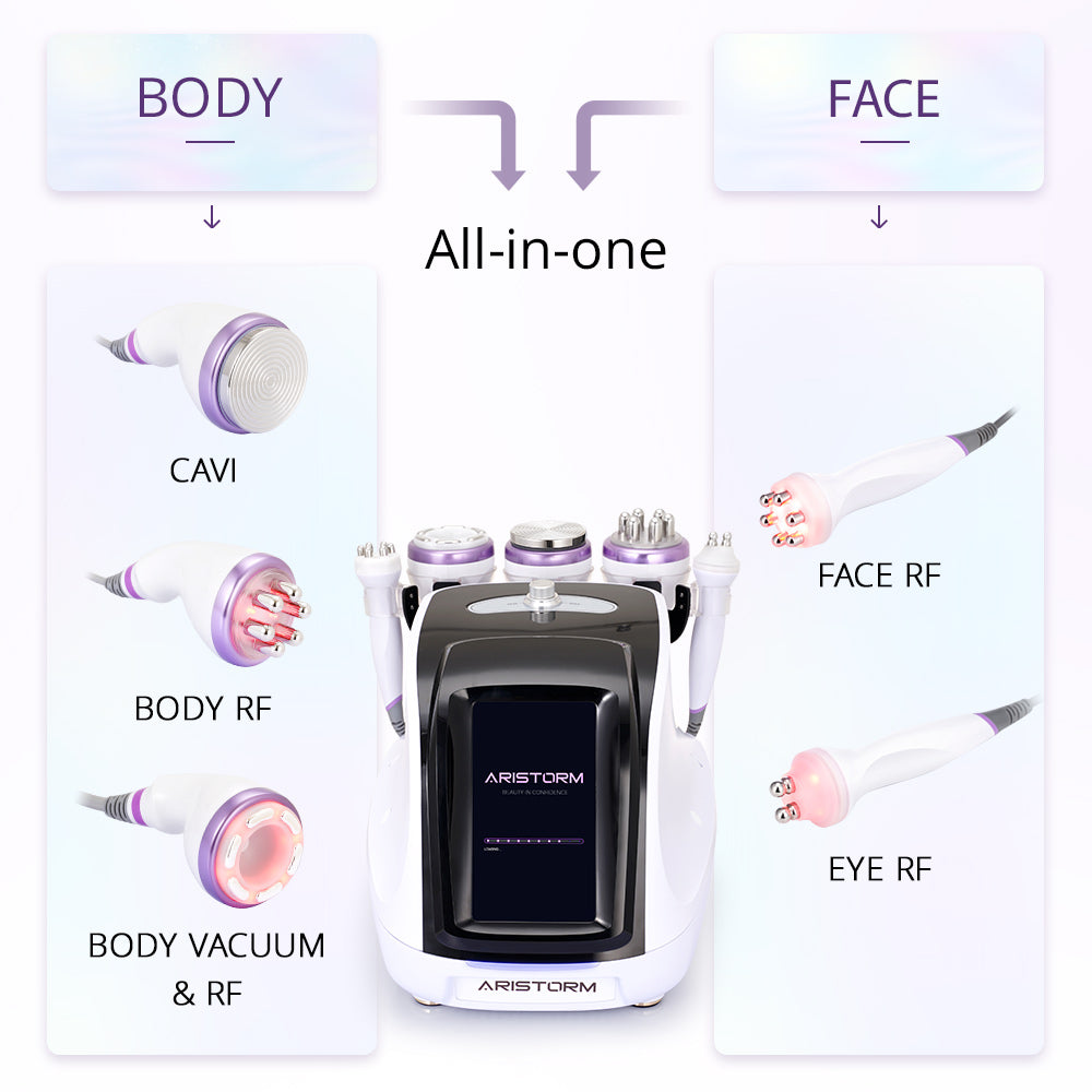 5 In 1 Ultrasonic Cavitation 40K Radio Frequency RF Anti Cellulite Body Contouring Device - Suerbeaty