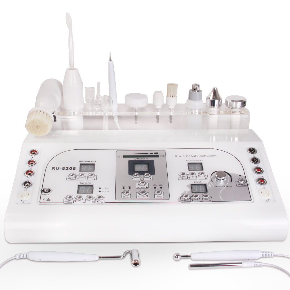 8in1 Ultrasonic Massage Mole Removal High Frequency Machine - Suerbeaty