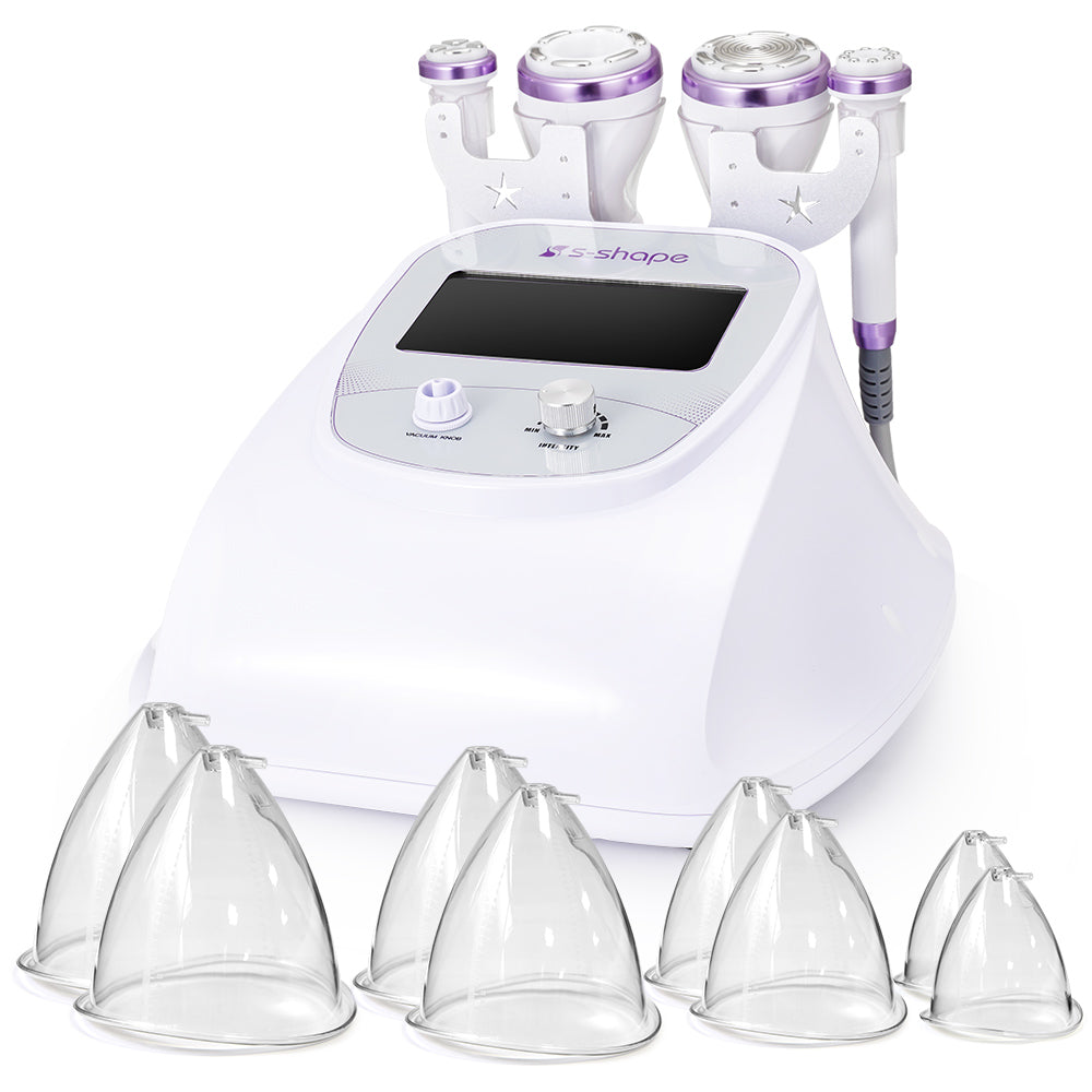 S Shape 30K Cavitation Ultrasonic EMS EL Body Contour Slimming Machine Fat Burner - Suerbeaty