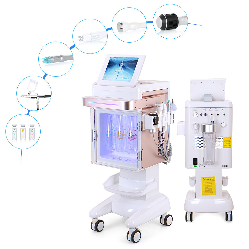 Hydro Water Jet Peeling Dermabrasion Machine Radio Frequency Ultrasonic Facelift - Suerbeaty