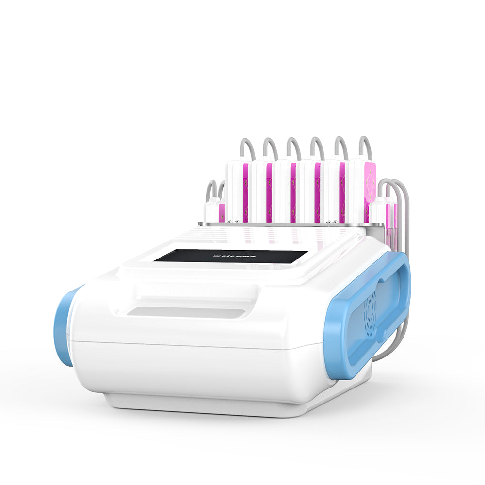 Best 6 Big+4 Small Paddles 5mw X 68 Diode LED Lipo Laser Body Contouring S Shape Machine - Suerbeaty