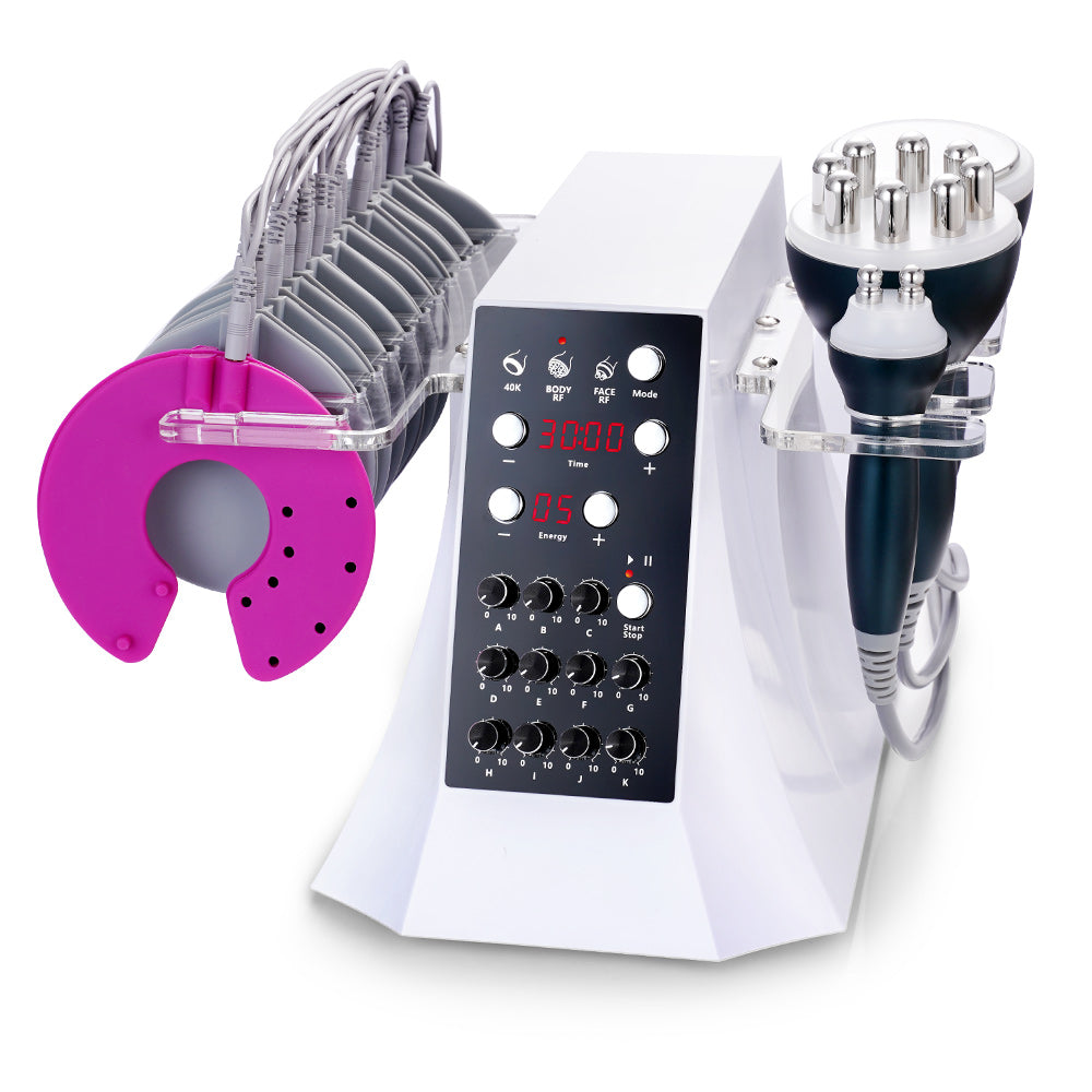 4IN1 EMS+ 40K Cavitation+ RF Body Slimming Muscle Building Machine - Suerbeaty