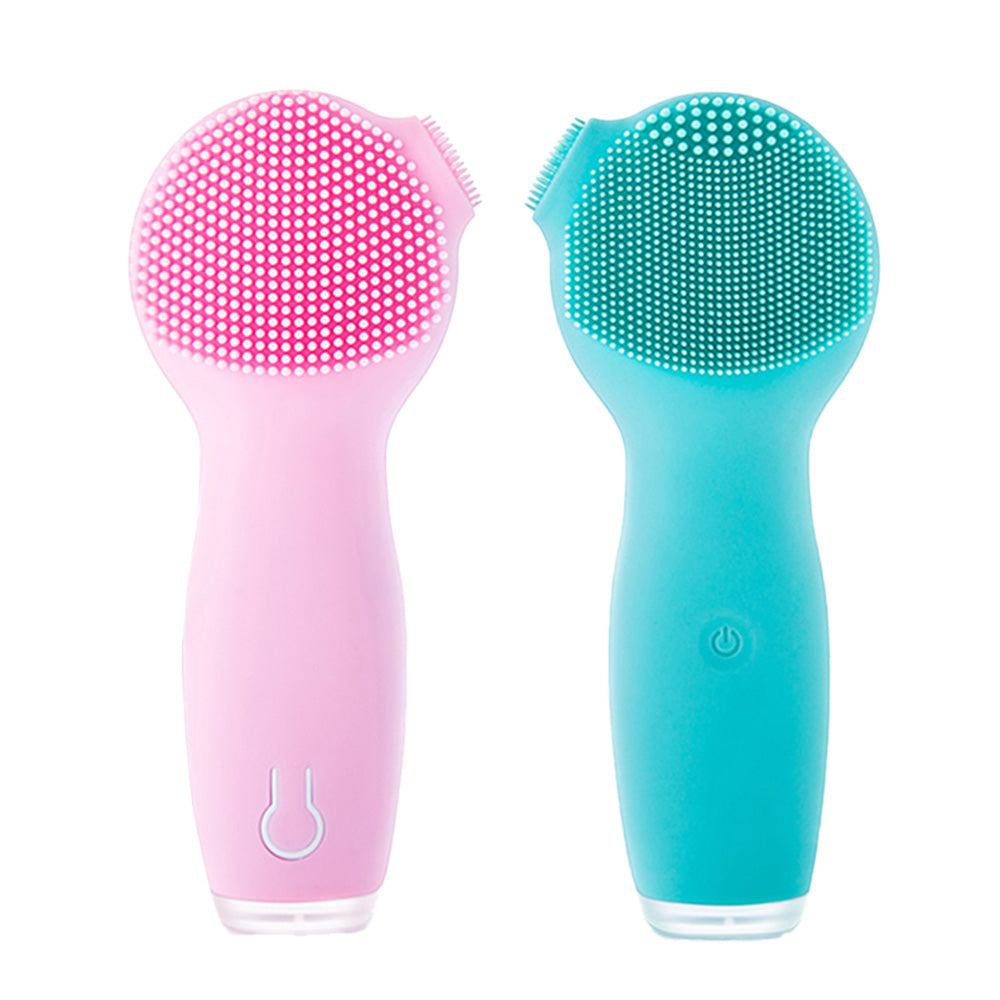 Chargable Handheld Silicone Facial Cleansing Device Waterproof Home Use - Suerbeaty