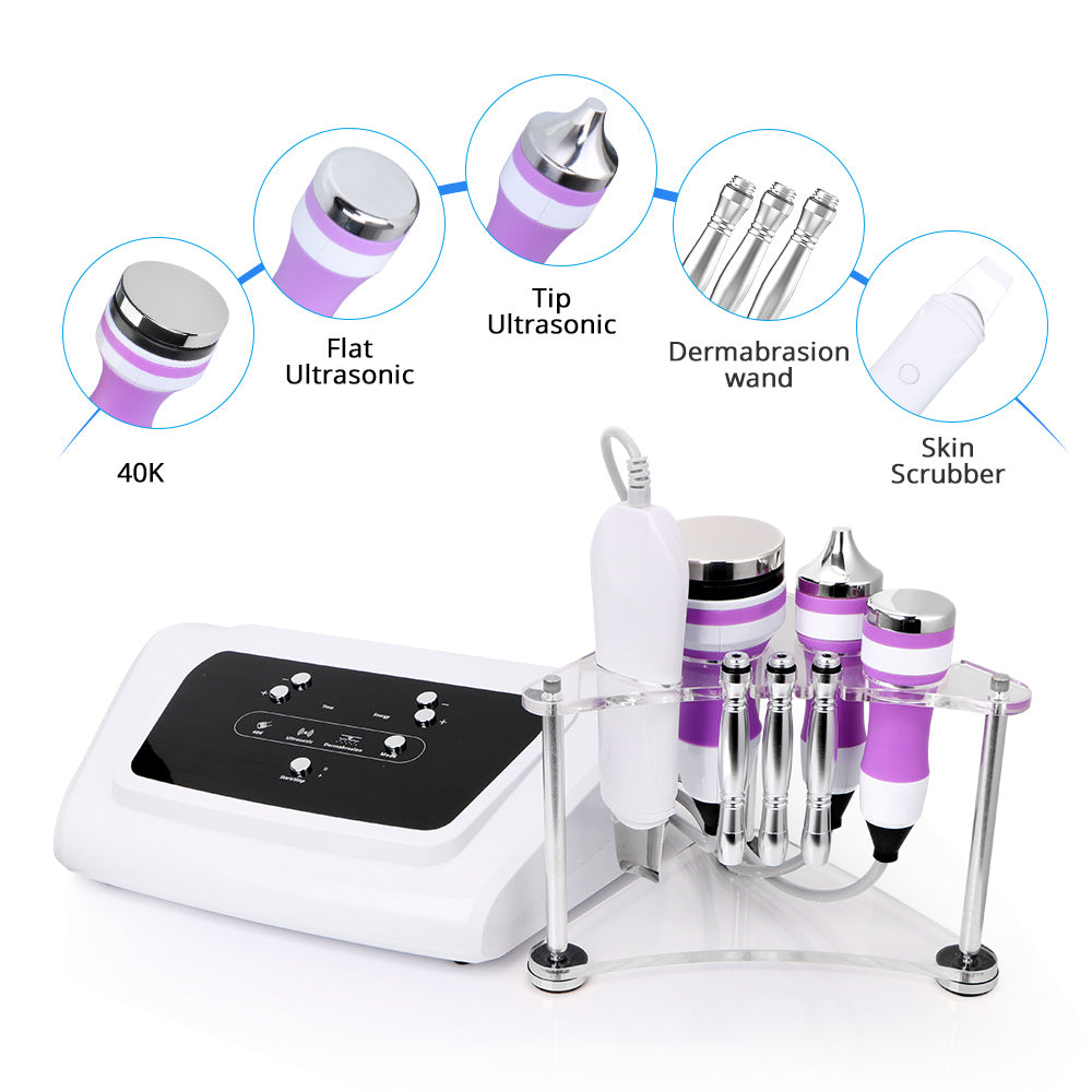 5 In 1 40K Cavitation Cellulite Reduce Ultrasound  Facial Skin Rejuvenation Spa - Suerbeaty