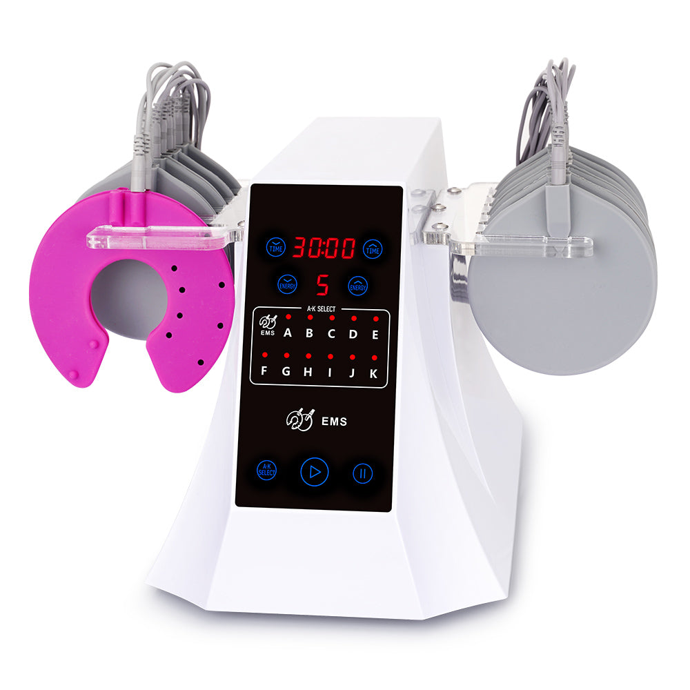 NEW Microcurrent Face Body Shaper Tighten Slim Electrode Breast Stimulation Machine - Suerbeaty