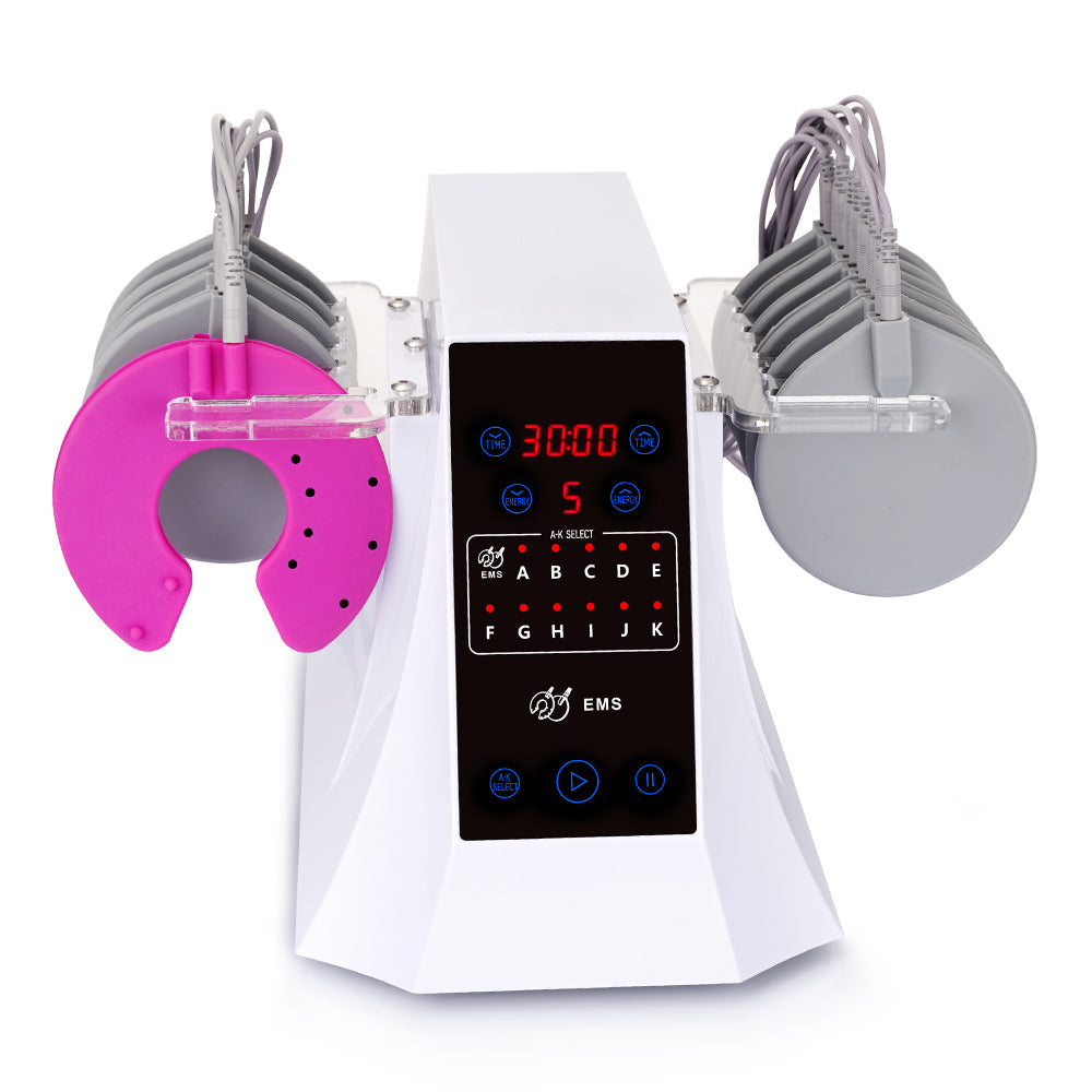 NEW Microcurrent Face Body Shaper Tighten Slim Electrode Breast Stimulation Machine - Suerbeaty