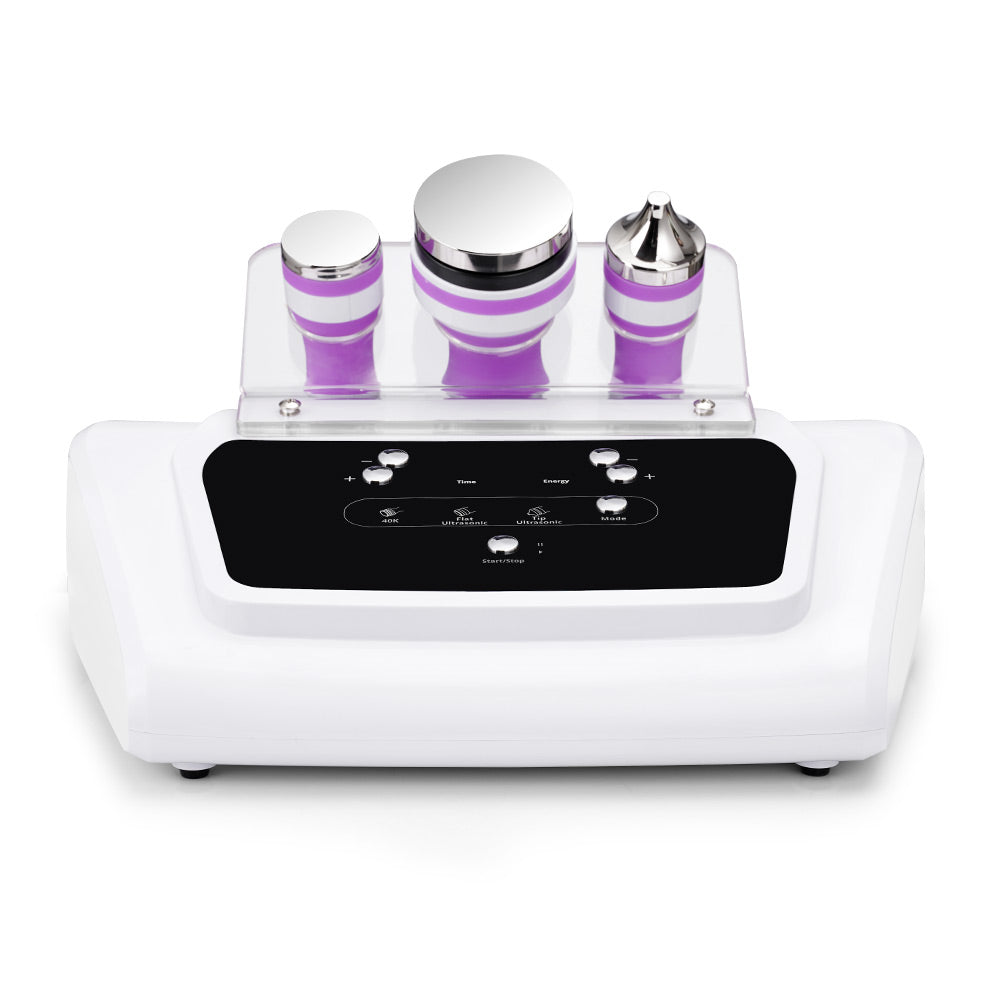 3 Probes Ultrasound Cavitation Facial Body Skin Massager Therapy Beauty Machine - Suerbeaty