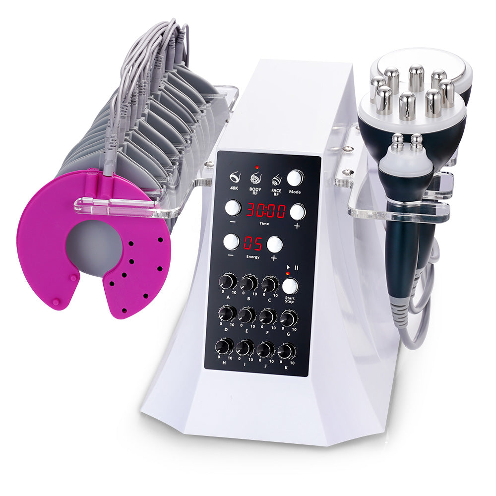 4IN1 EMS+ 40K Cavitation+ RF Body Slimming Muscle Building Machine - Suerbeaty