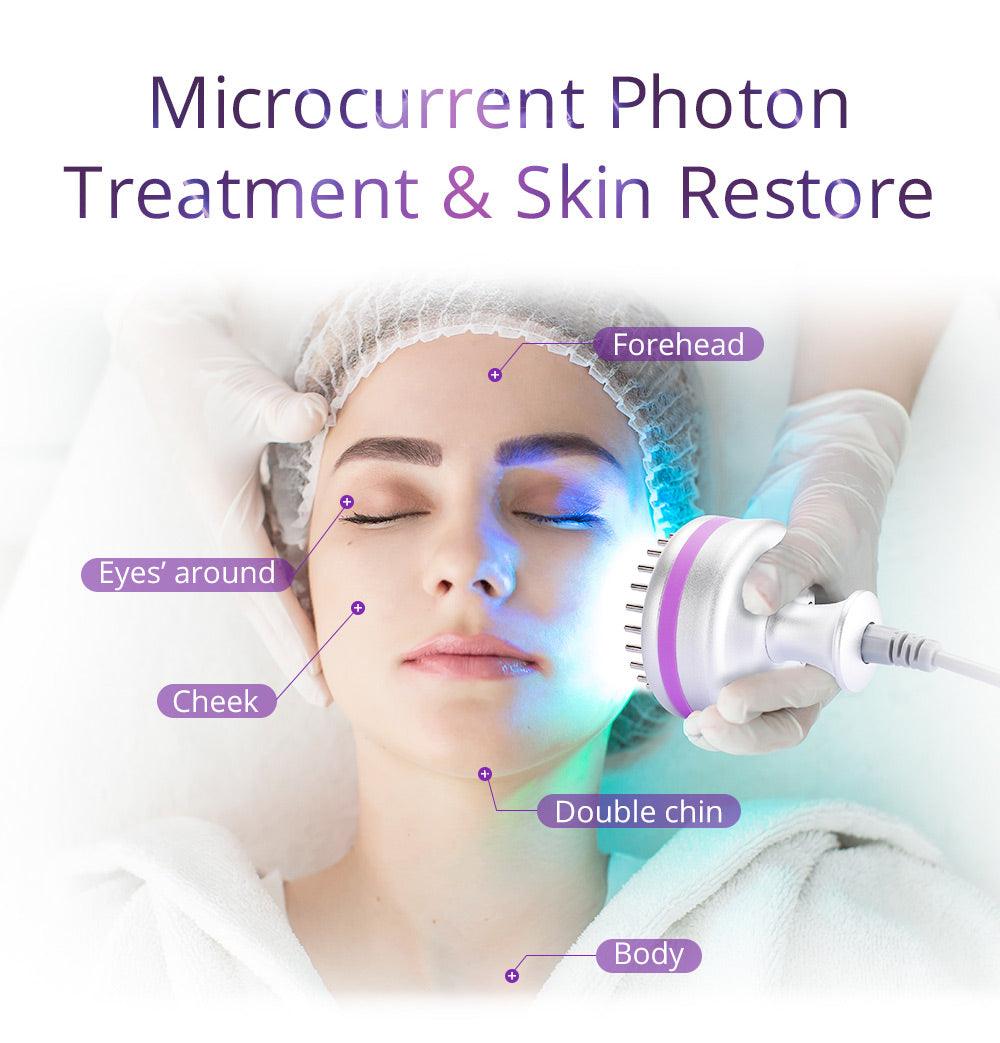 10IN1 Aristorm 40k Cavitation 2.5 RF Skin Tightening Ultrasound Blackhead Removal Skin Scrubber Facial Machine - Suerbeaty