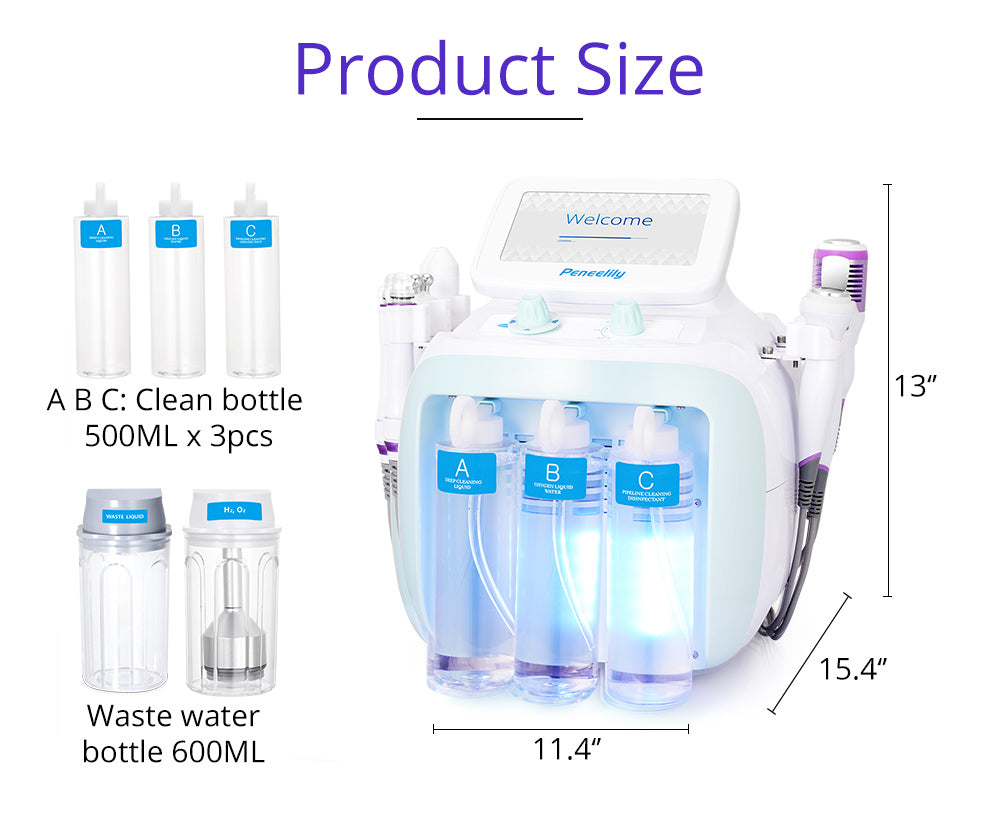 6In1 Hydro Facial Skin Care Equipement Facial Tigthening Beauty Machine - Suerbeaty