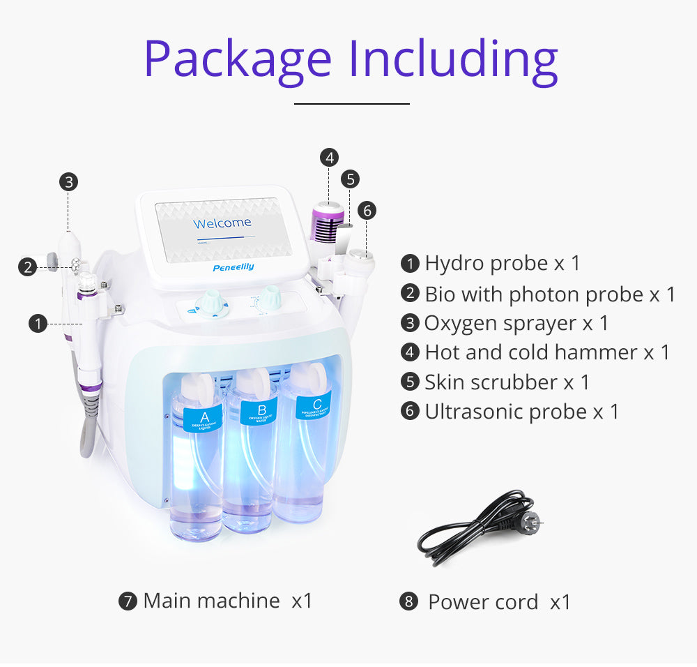 6In1 Hydro Facial Skin Care Equipement Facial Tigthening Beauty Machine - Suerbeaty