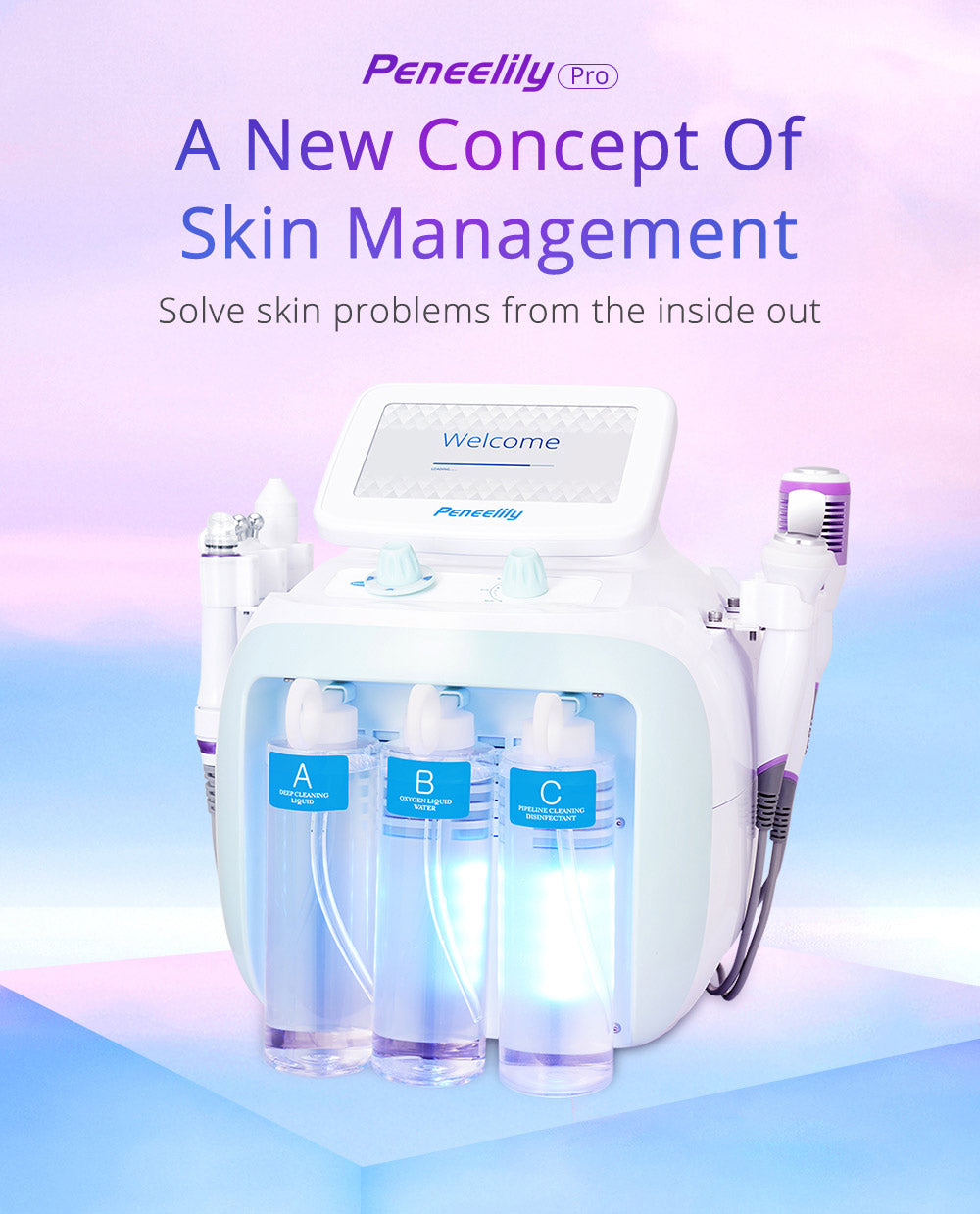 6In1 Hydro Facial Skin Care Equipement Facial Tigthening Beauty Machine - Suerbeaty