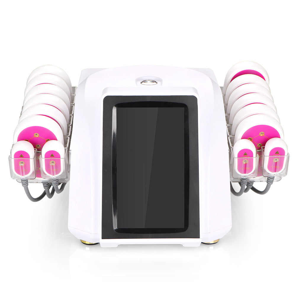 5mw LED Laser Cellulite Removal Weight Loss Machine With 12 Big 4 Small Paddles - Suerbeaty
