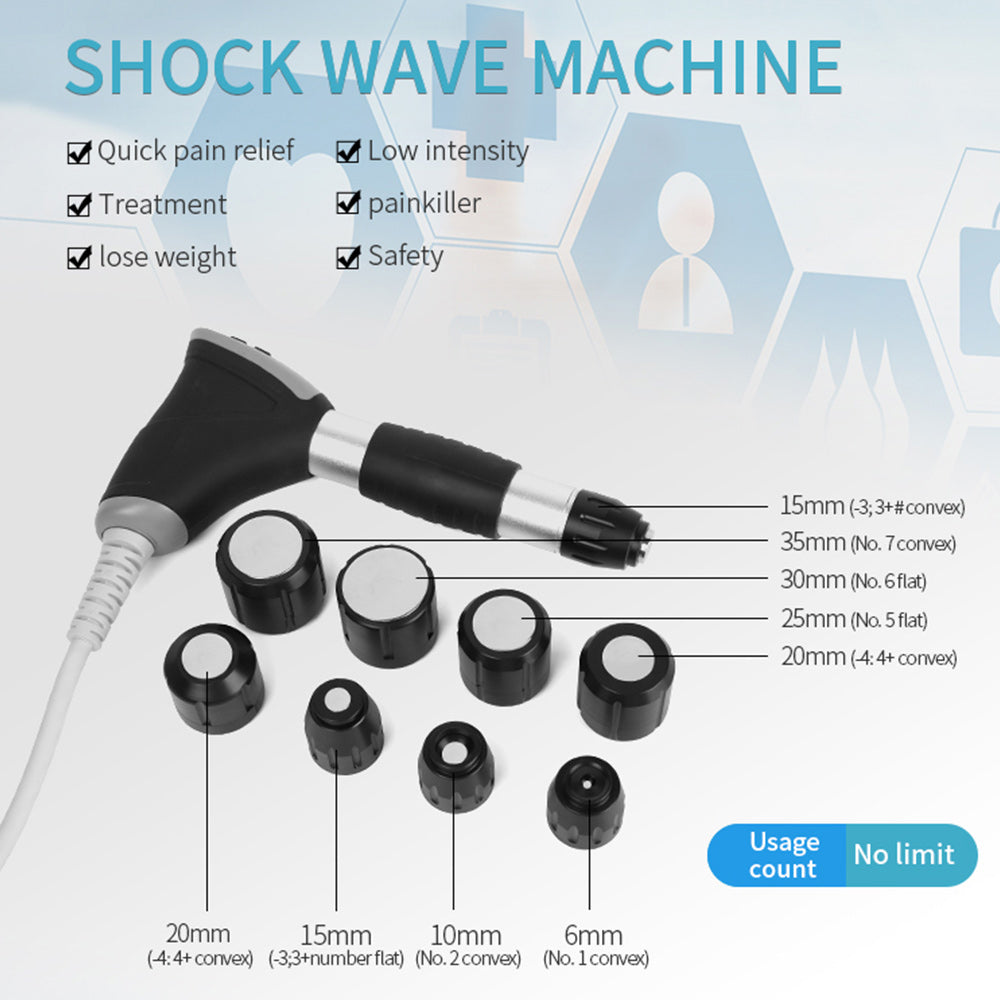 2021 Newest Shockwave Machine Muscle Relax Joint Pain Relief Body Shape Machine - Suerbeaty