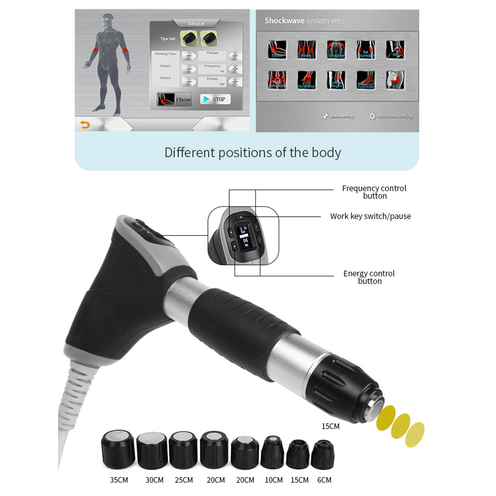 2021 Newest Shockwave Machine Muscle Relax Joint Pain Relief Body Shape Machine - Suerbeaty