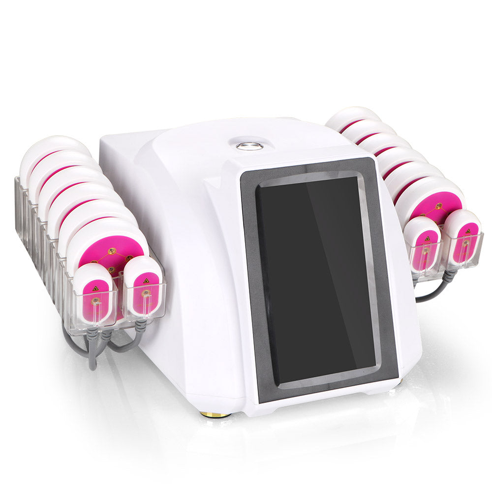 5mw LED Laser Cellulite Removal Weight Loss Machine With 12 Big 4 Small Paddles - Suerbeaty