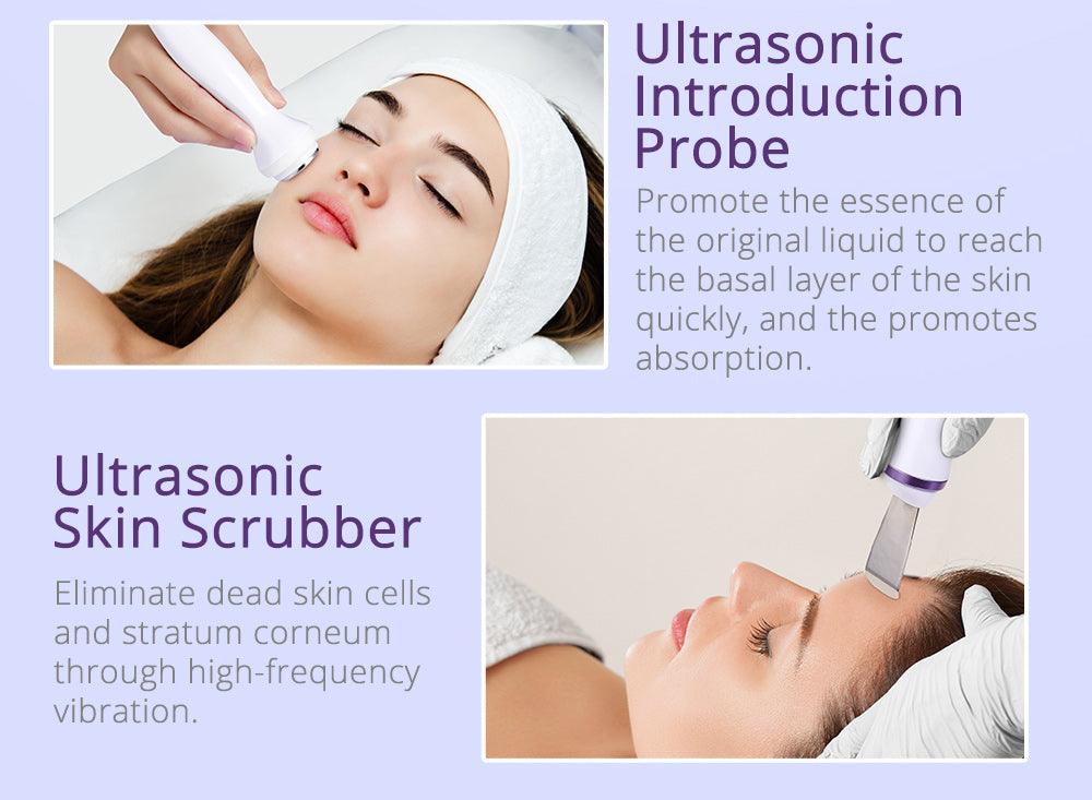 10IN1 Aristorm 40k Cavitation 2.5 RF Skin Tightening Ultrasound Blackhead Removal Skin Scrubber Facial Machine - Suerbeaty