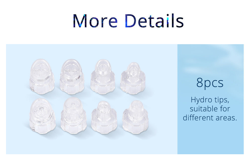 Peneelily Pro Hydra Facial Ultrasonic Bio Skin Scrubber Hot Cold Care Beauty Spa - Suerbeaty