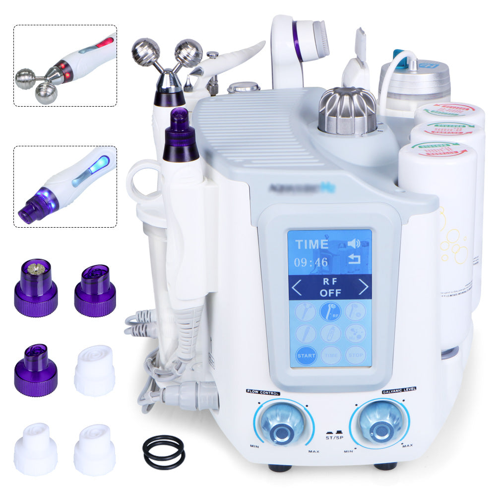 5 in1 Hydro Dermabrasion Scrubber Oxygen Spray Facial Device - Suerbeaty
