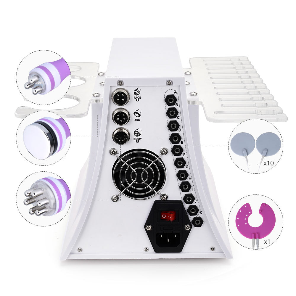 4 In1 Unoisetion Cavitation 40K RF Body Slimming EMS Muscle Training Shaping Machine - Suerbeaty