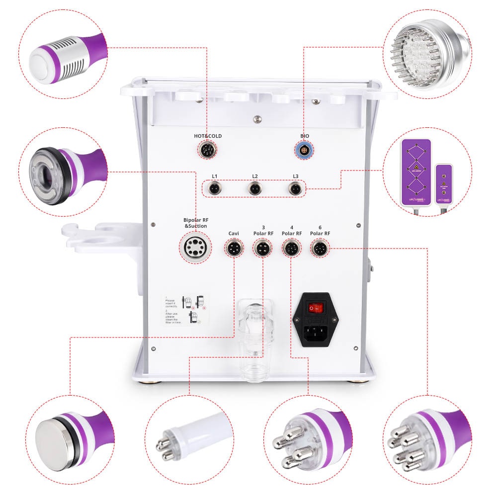 9 In 1 Ultrasonic Cavitation Body Sculpting Machine with Lipo laser