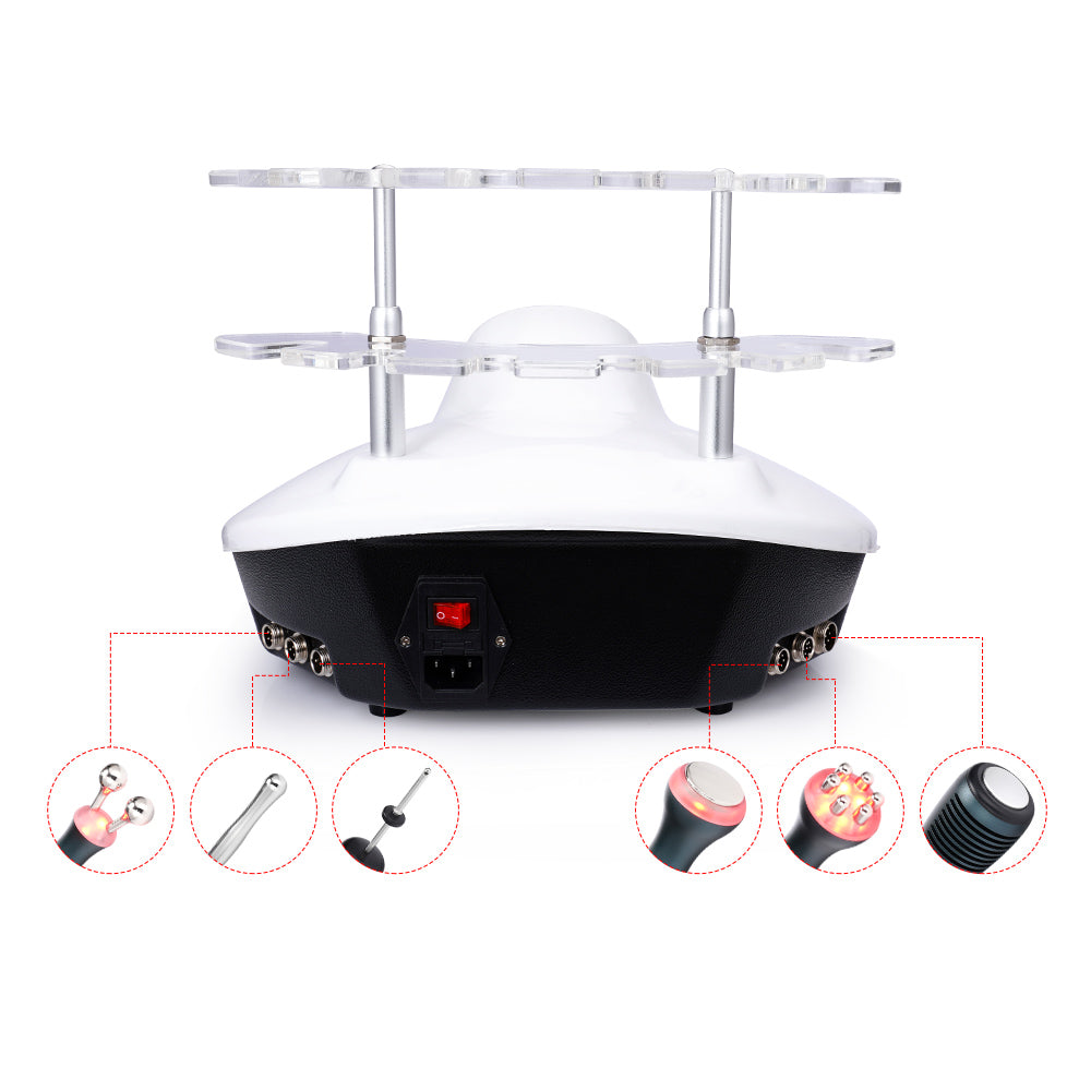5IN1 Ultrasonic Radio Frequency Galvanic Microcurrent Therapy V Face Cold Hammer Face Lifting Device - Suerbeaty