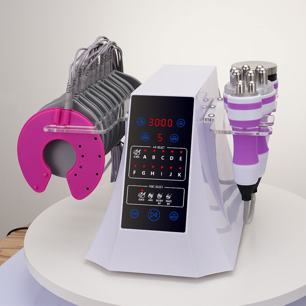 4 In1 Unoisetion Cavitation 40K RF Body Slimming EMS Muscle Training Shaping Machine - Suerbeaty