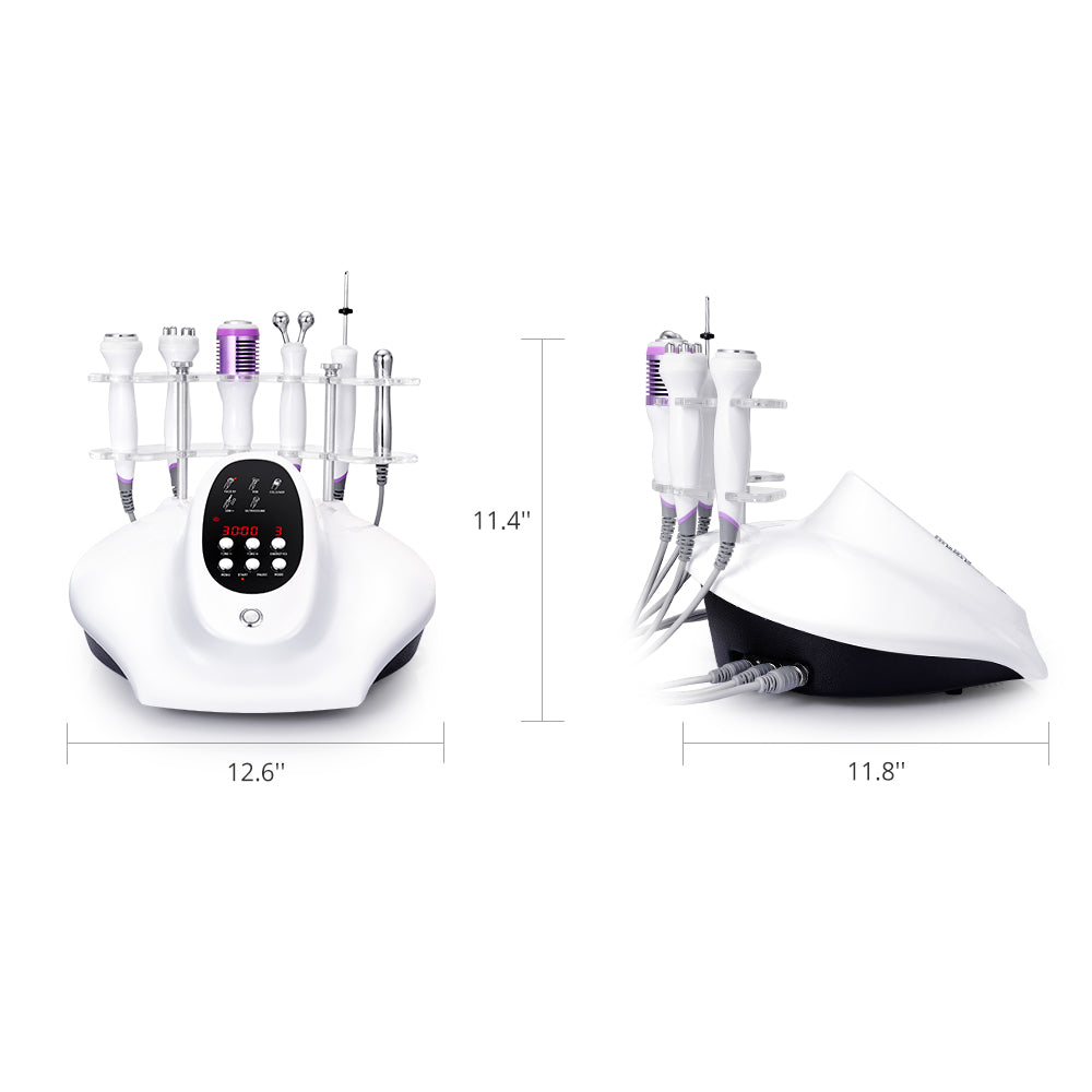 5IN1 Ultrasound RF Bio Hot&Cold Hammer Skin Care Facial Rejuvenation Skin Lift - Suerbeaty