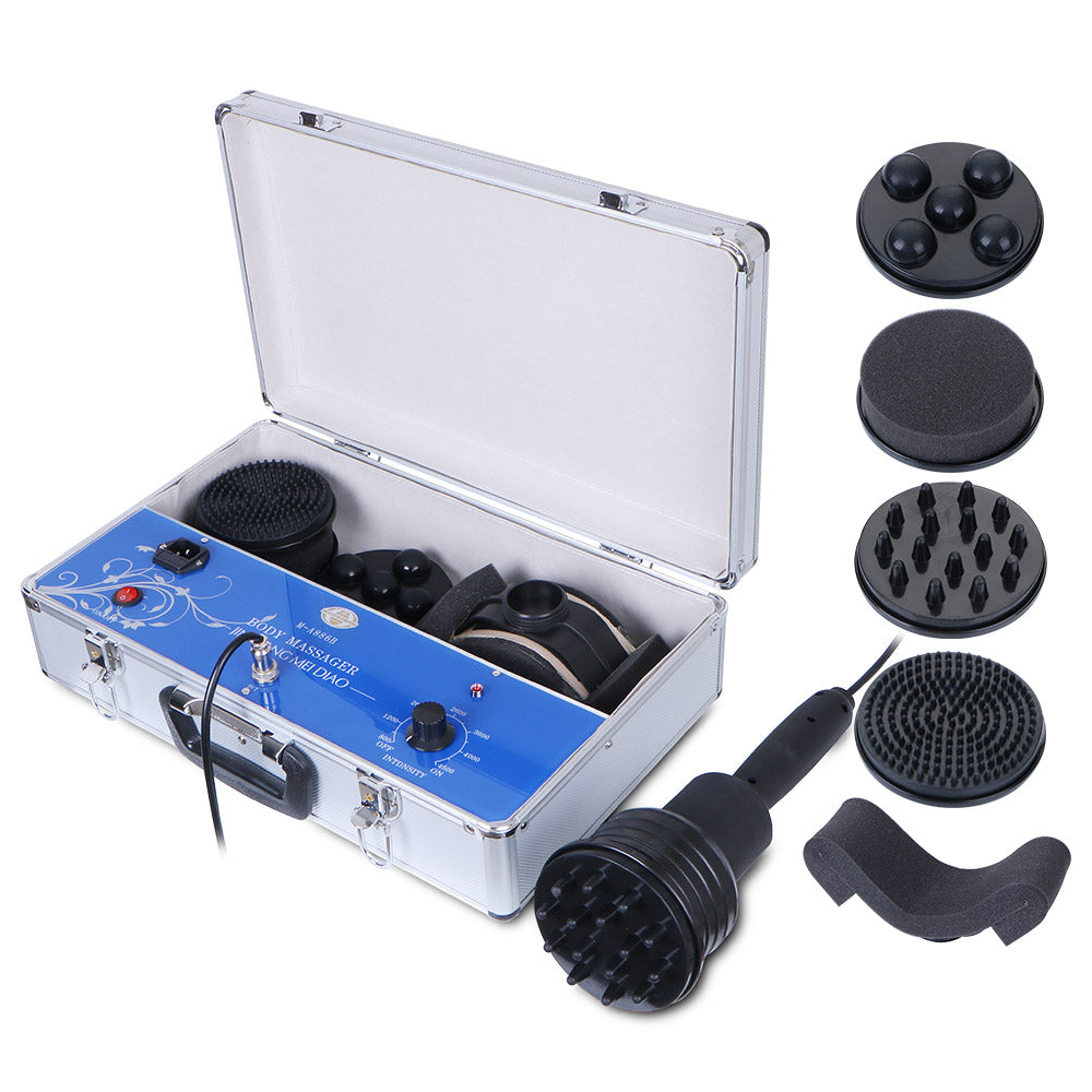 5 In 1 Body Massage Fat Loss Vibrate Machine With Five Massage Heads - Suerbeaty