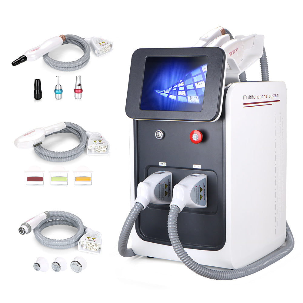 Professional  3 In 1 SHR Elight IPL Permanent Hair Removal YAG Laser Tattoo Remove SPA Beauty Device - Suerbeaty