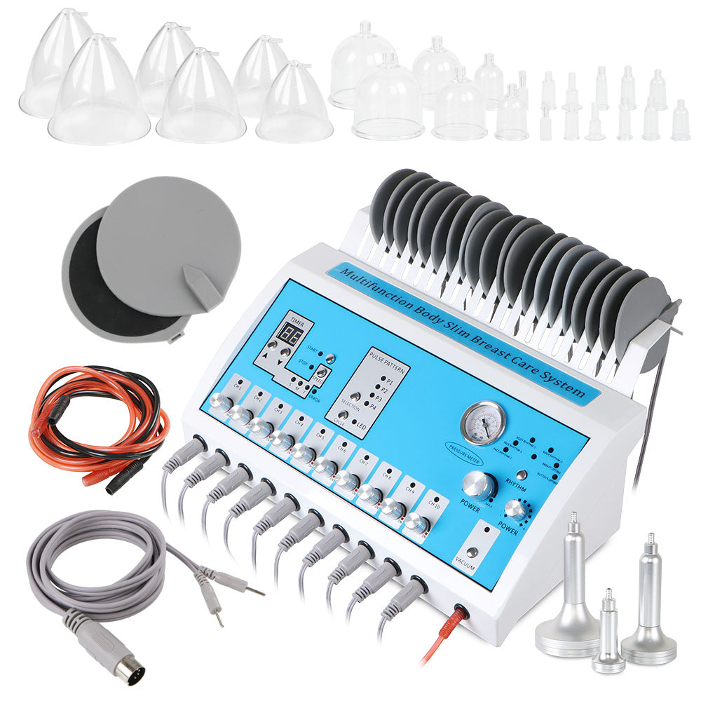 2in1 Microcurrent BIO Body Slimming Breast Enhancement Massage For Weight Loss Lymphatic Detox - Suerbeaty