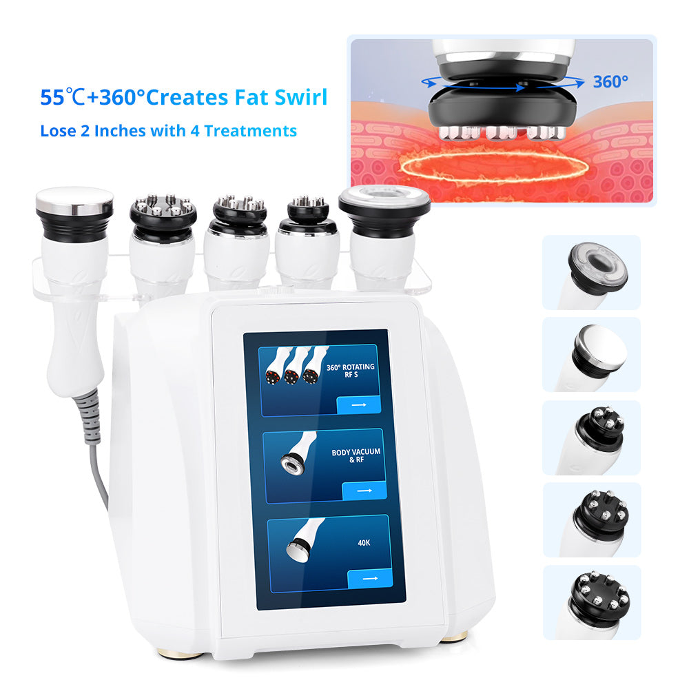 New 360° Automatic Rotary RF Ultrasonic Cavitation Vacuum Body Contouring Machine - Suerbeaty