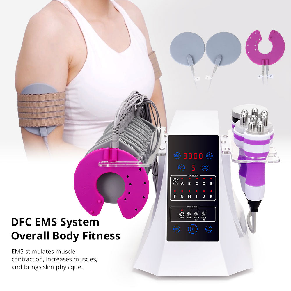4 In1 Unoisetion Cavitation 40K RF Body Slimming EMS Muscle Training Shaping Machine - Suerbeaty