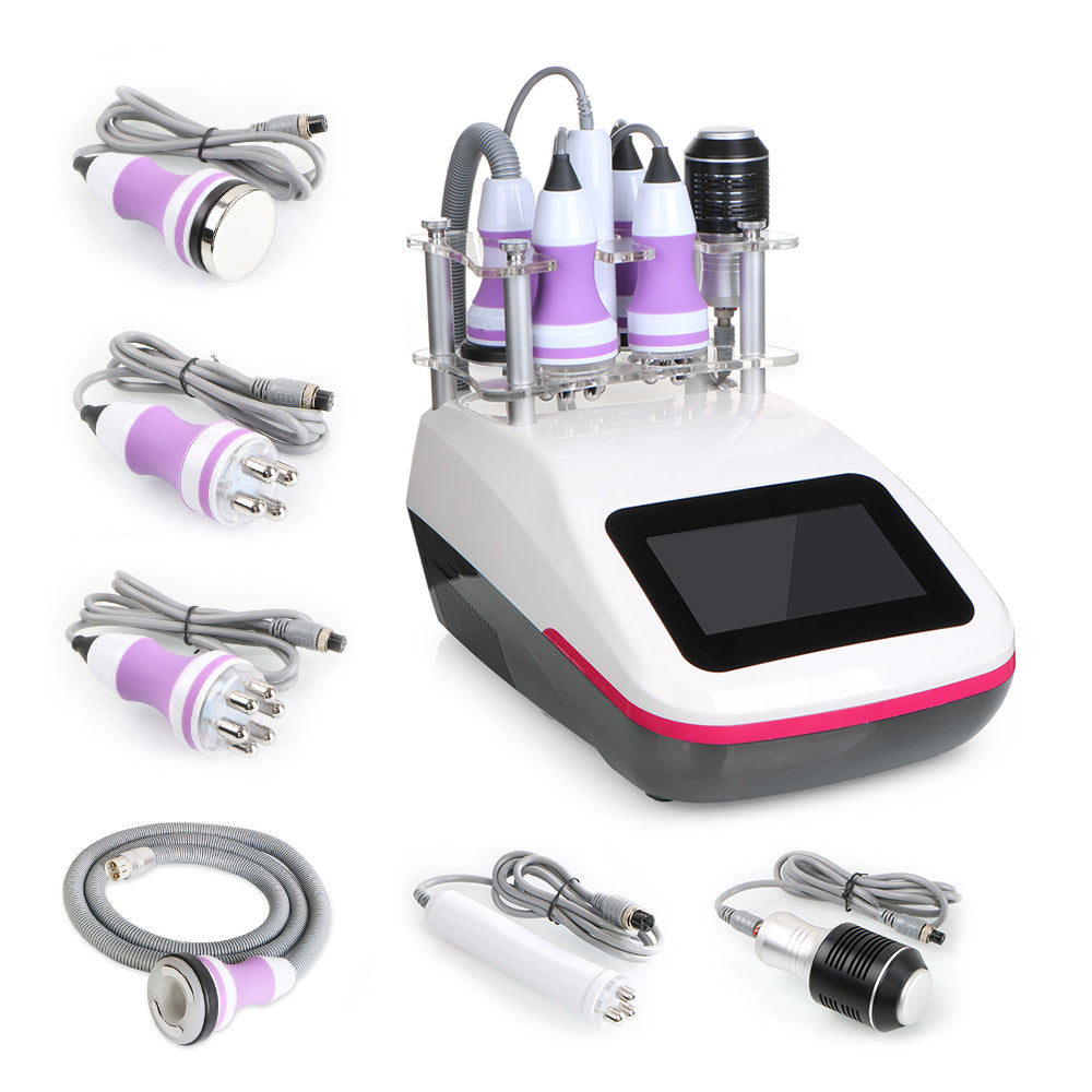 New 6 In1 Unoisetion Cavitation 40Khz RF Vacuum Cold Slimming Face Beauty Machine - Suerbeaty