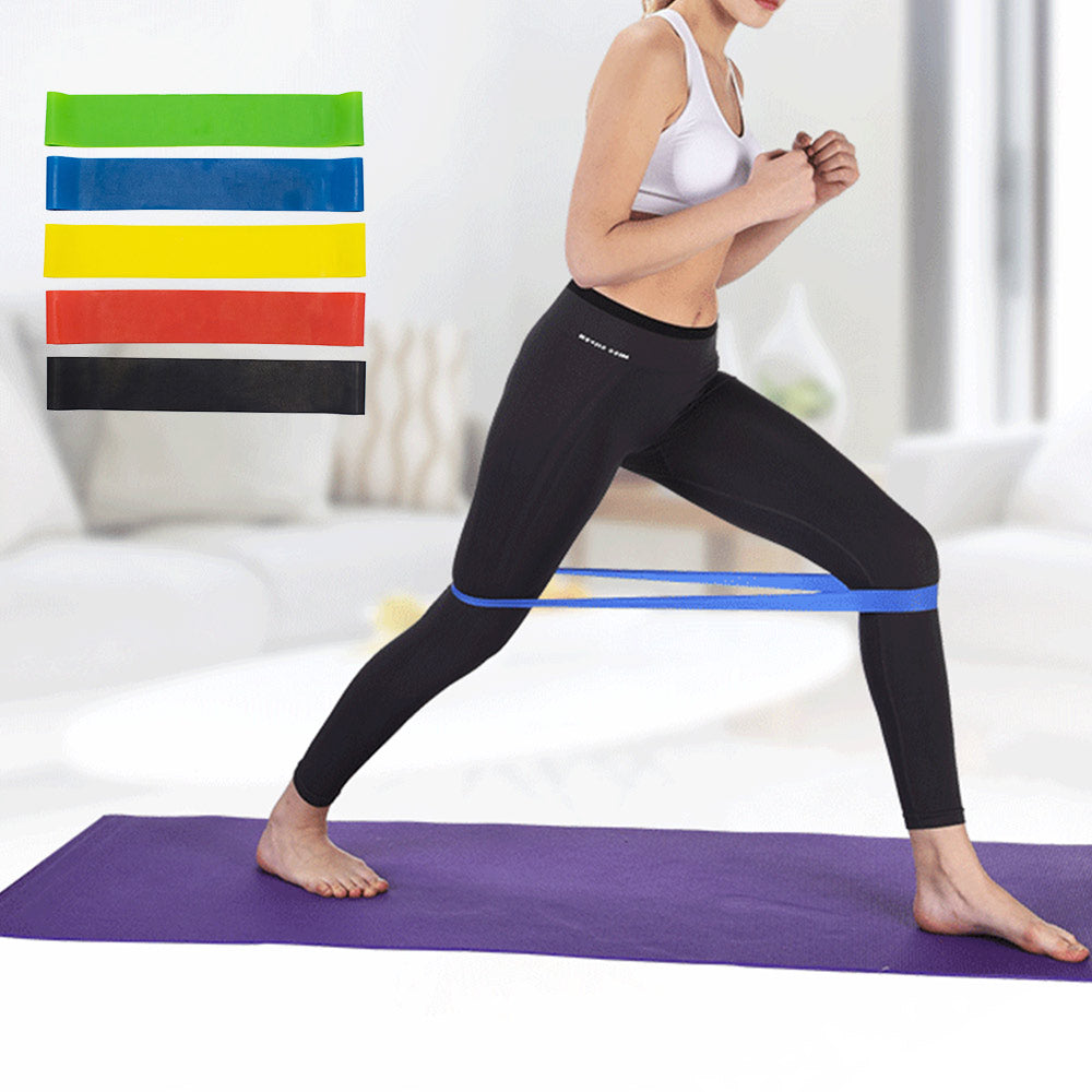 Workout Resistance Bands Loop Set Fitness Booty Leg Exercise Band Pull Ring - Suerbeaty