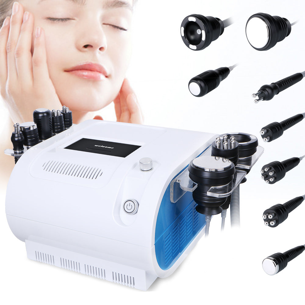 8 In1 Unoisetion 40Khz Cavitation RF Radio Frequency Vacuum Hot Cold Hammer Bio Slimming Machine - Suerbeaty