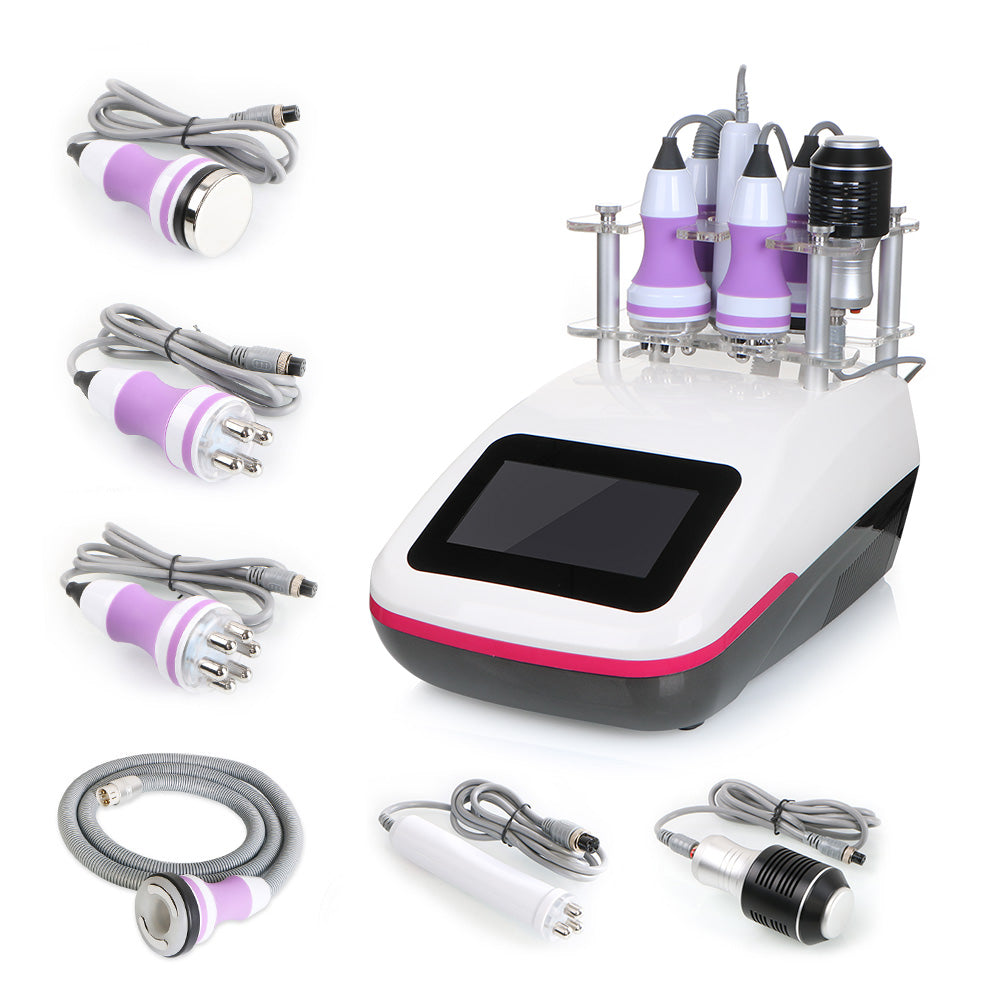 New 6 In1 Unoisetion Cavitation 40Khz RF Vacuum Cold Slimming Face Beauty Machine - Suerbeaty