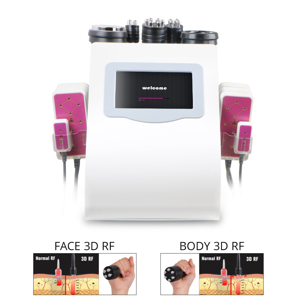 Unoisetion Cavitation 3D RF Wegiht Loss Cellulite Remove Lipo Laser 650Nm Device - Suerbeaty