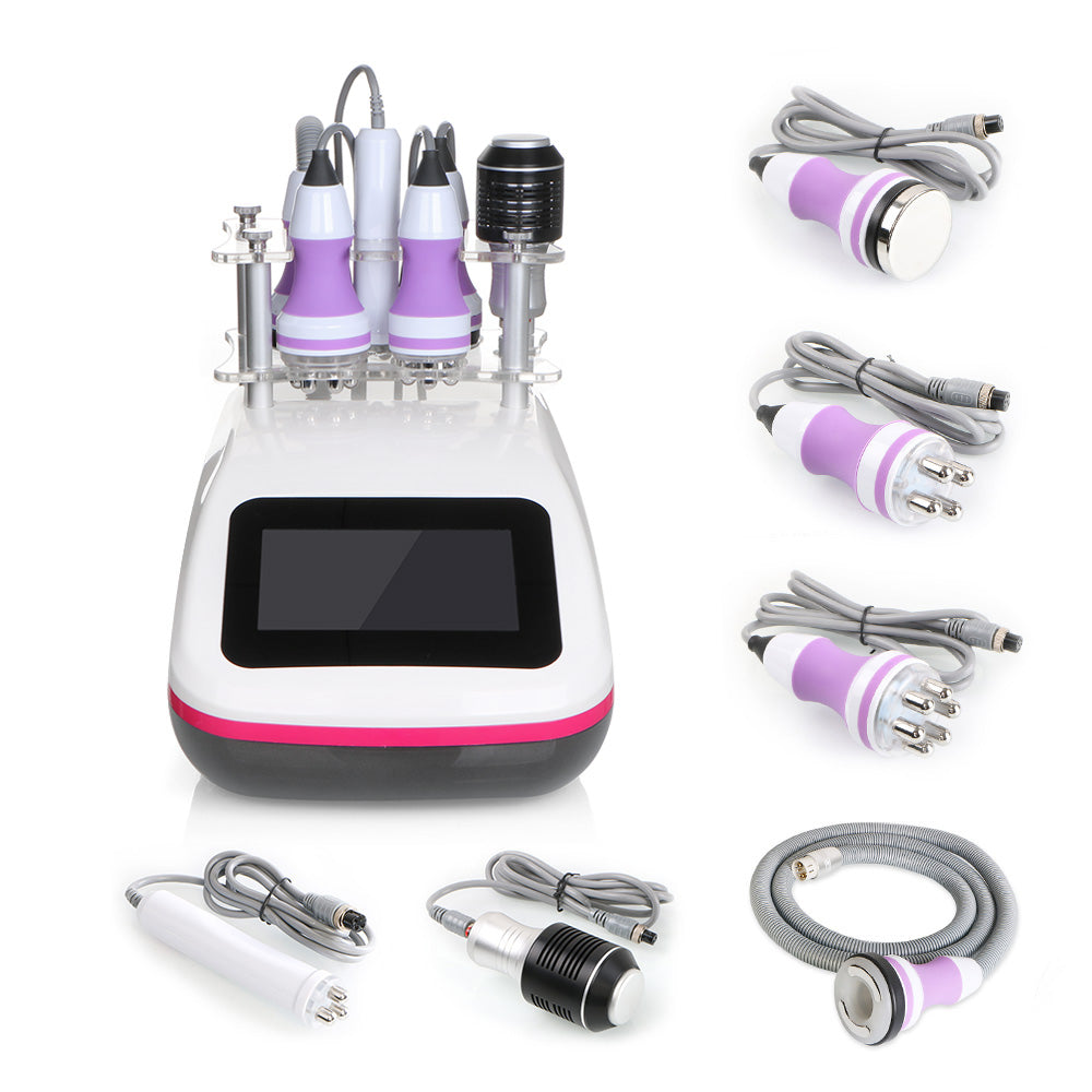 New 6 In1 Unoisetion Cavitation 40Khz RF Vacuum Cold Slimming Face Beauty Machine - Suerbeaty