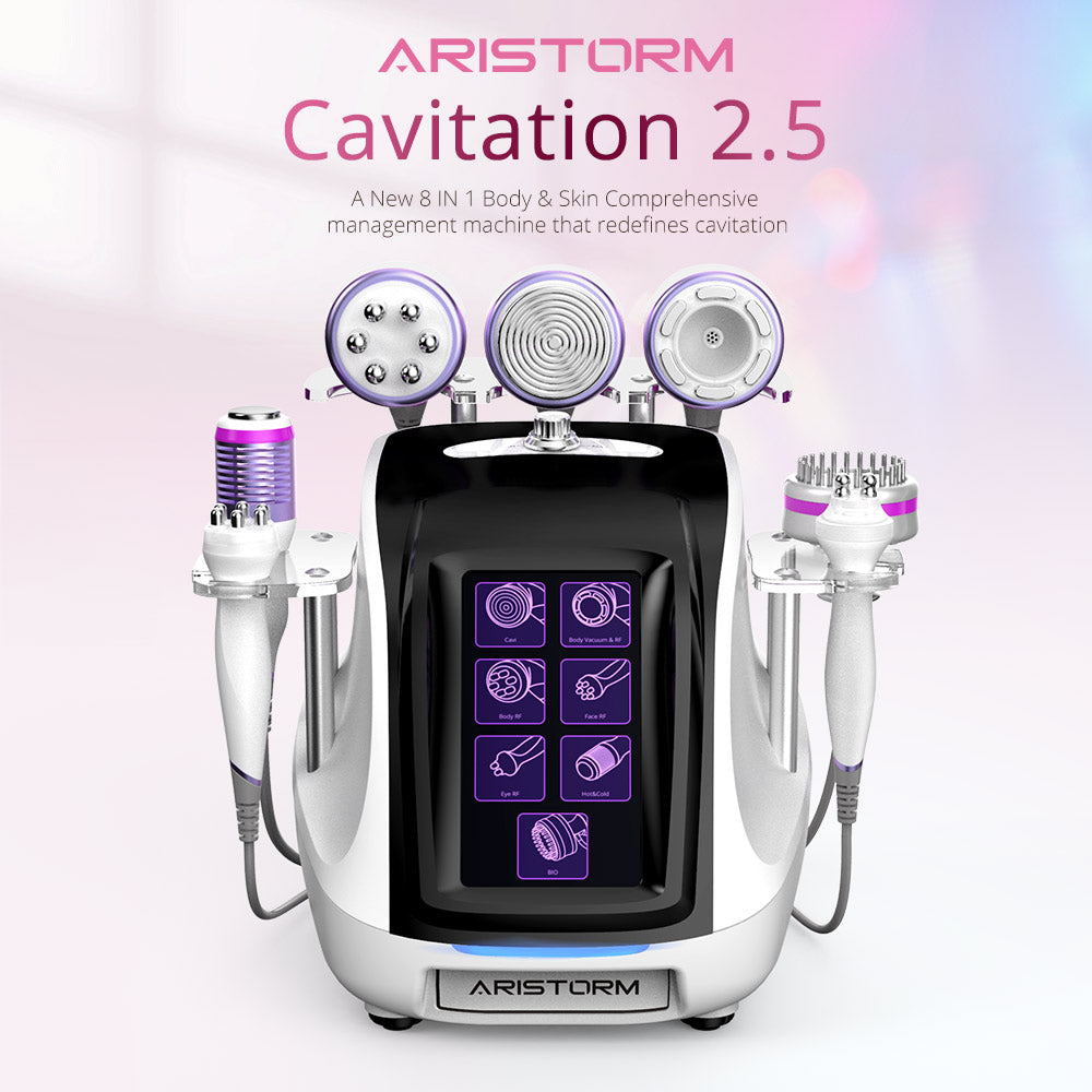 Aristorm 40K Cavitation RF Vacuum BIO Cold&Hot Hammer Body Shaping Skin Lifting Device - Suerbeaty