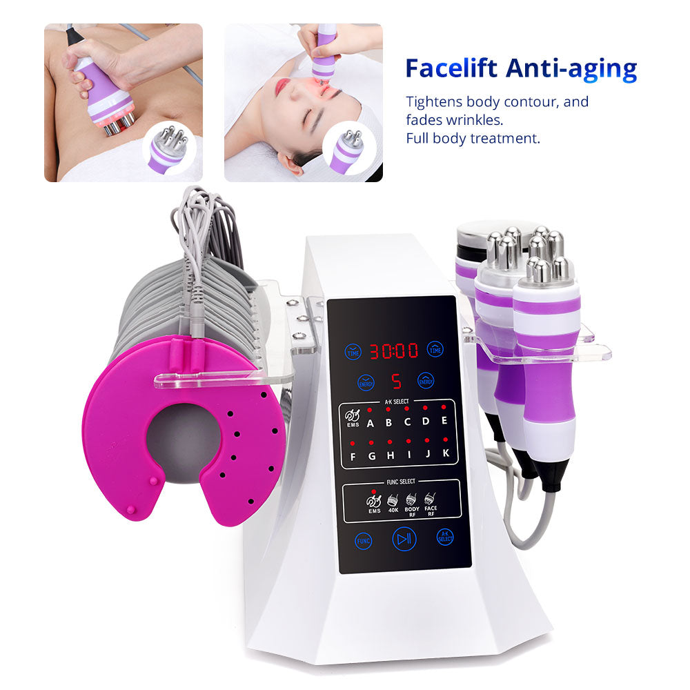 4 In1 Unoisetion Cavitation 40K RF Body Slimming EMS Muscle Training Shaping Machine - Suerbeaty