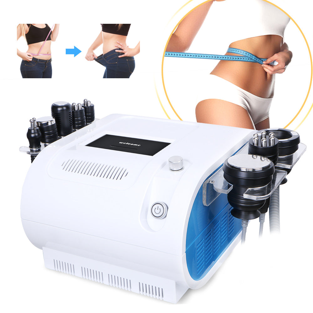 8 In1 Unoisetion 40Khz Cavitation RF Radio Frequency Vacuum Hot Cold Hammer Bio Slimming Machine - Suerbeaty