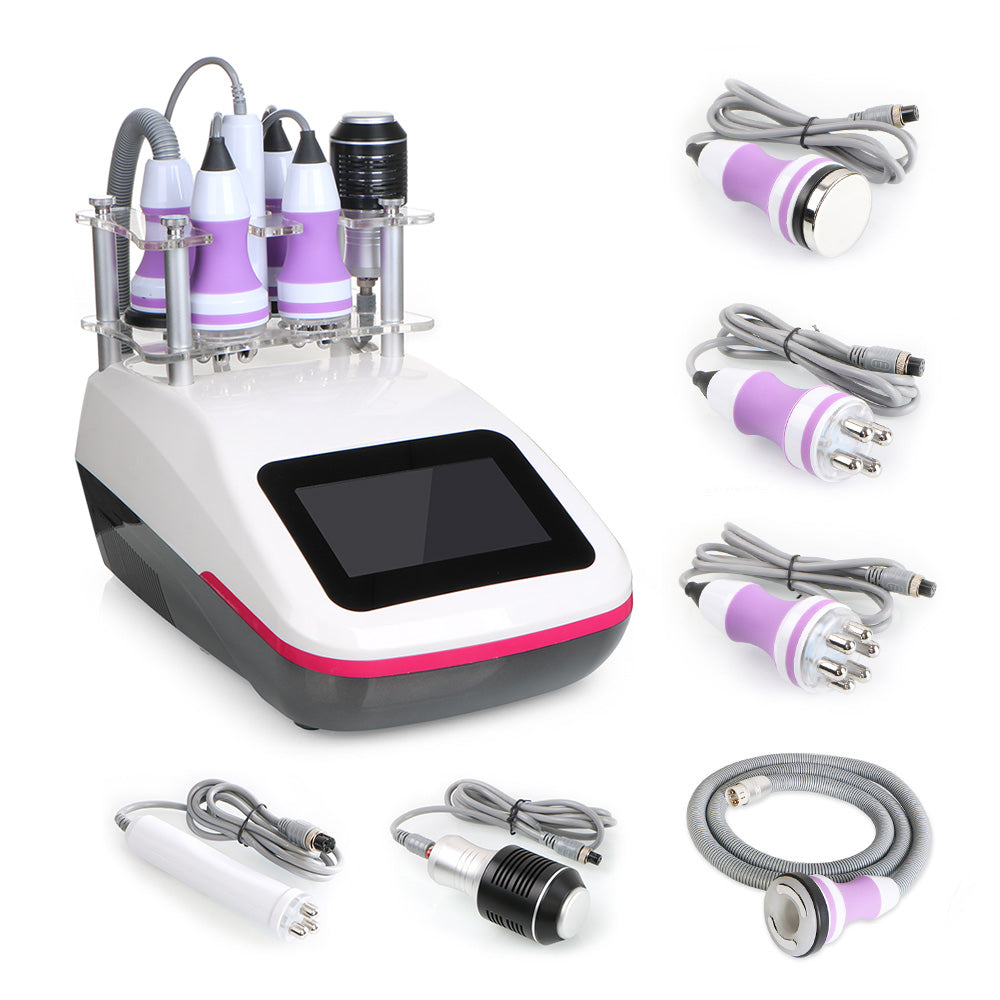 New 6 In1 Unoisetion Cavitation 40Khz RF Vacuum Cold Slimming Face Beauty Machine - Suerbeaty