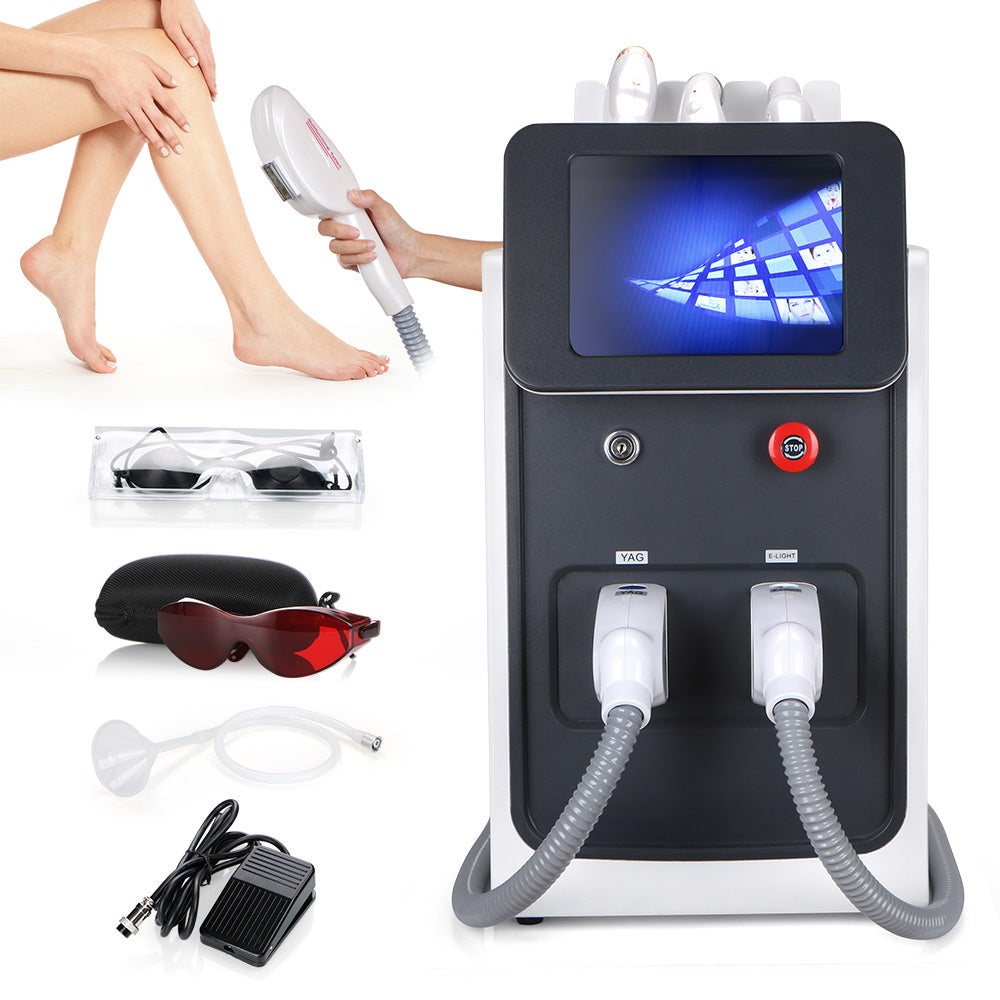 Professional  3 In 1 SHR Elight IPL Permanent Hair Removal YAG Laser Tattoo Remove SPA Beauty Device - Suerbeaty