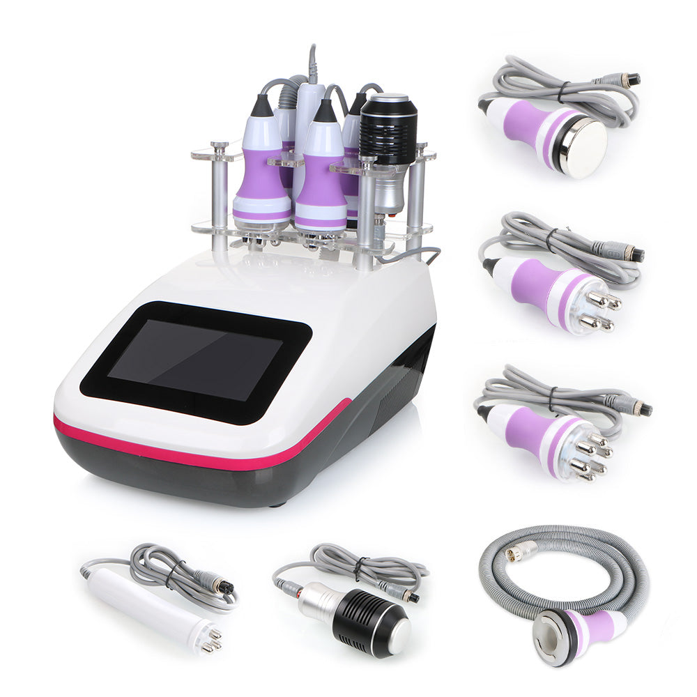 New 6 In1 Unoisetion Cavitation 40Khz RF Vacuum Cold Slimming Face Beauty Machine - Suerbeaty