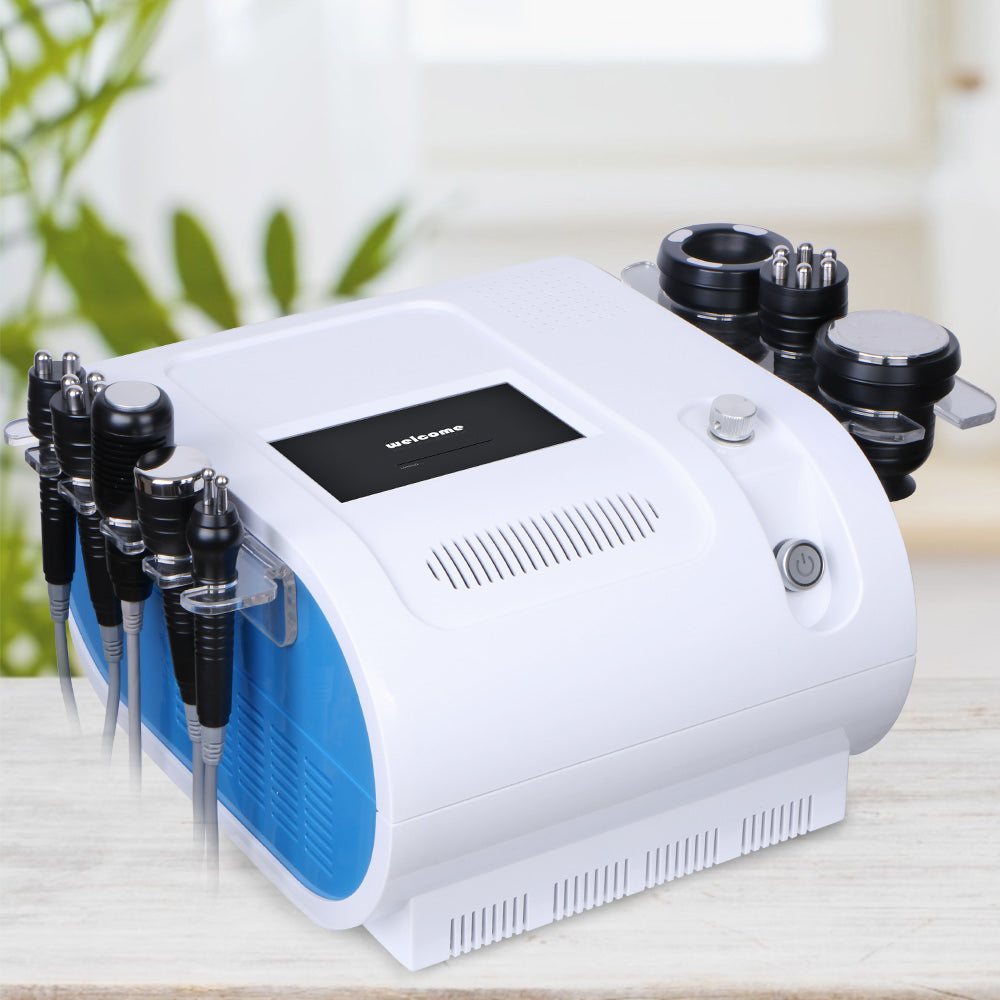8 In1 Unoisetion 40Khz Cavitation RF Radio Frequency Vacuum Hot Cold Hammer Bio Slimming Machine - Suerbeaty