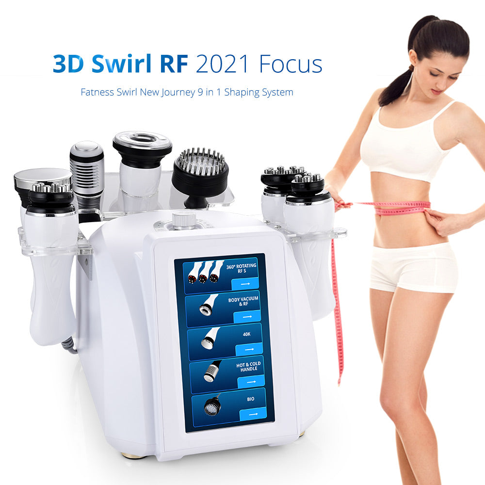 USA STOCK 8 in 1 360° Automatic Rotary 3D RF Spa Vacuum 40K Photon Micro Current Body Slimming Lifting Beauty Machine - Suerbeaty
