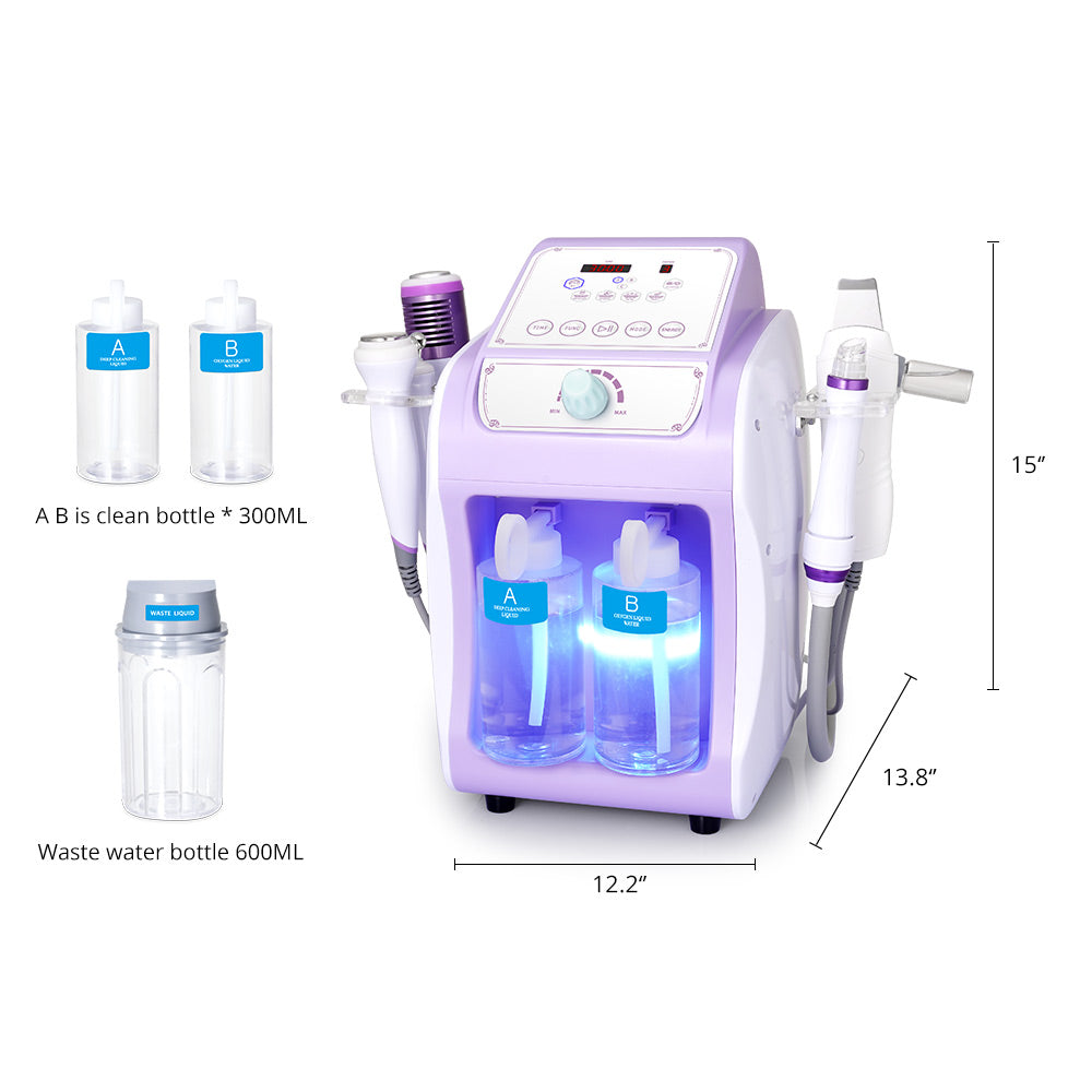 6IN1 Peneelily Hydro Ultrasonic Blackhead Removal Skin Scrubber Facial Clean Machine - Suerbeaty